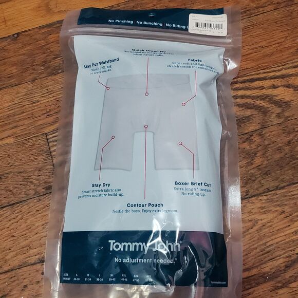 2-pack of Tommy John Grey & Blue Roxer Briefs small msrp $24.97 - Picture 2 of 3